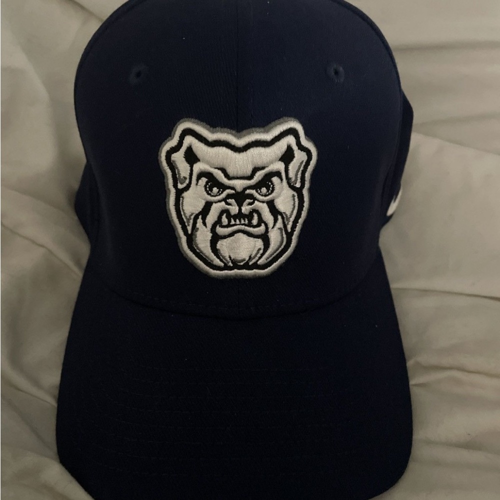 Nike Georgetown Bulldogs Blue and White Hat with Embroidered Logo